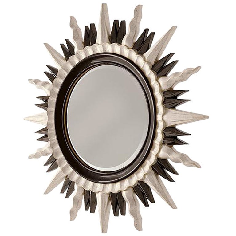 21st Century Carpanese Home Italia Mirror with Wooden Frame Neoclassic, 5029 For Sale
