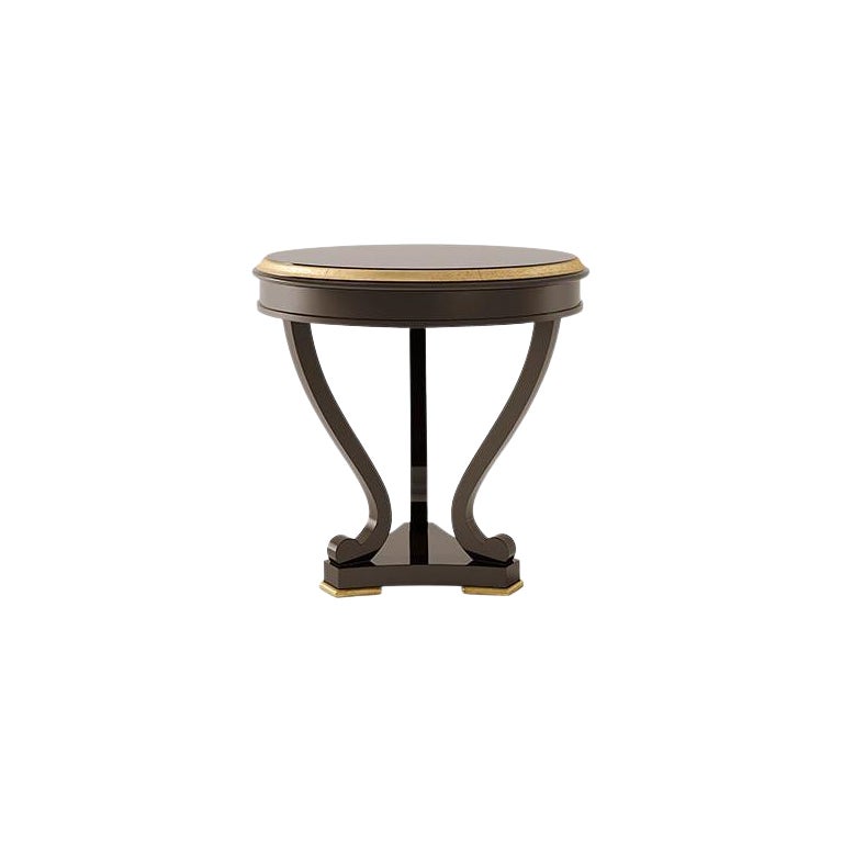 Table basse Carpanese Home Italia du 21e siècle avec bois néoclassique, 5030