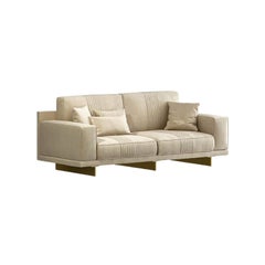 Modernes Sofa mit Metallbeinen aus dem 21. Jahrhundert von Carpanese Home Italia, 7336