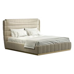 21st Century Carpanese Home Italia Letto imbottito moderno, 7381