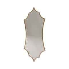 21st Century Carpanese Home Italia Mirror with Wooden Frame Modern, 7028