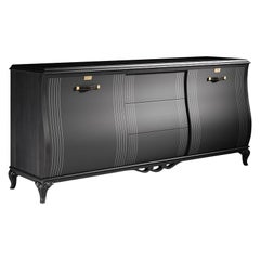 21st Century Carpanese Home Italia Sideboard with Metal Parts Neoclassic, 5702
