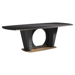 21st Century Carpanese Home Italia Table with Metal Base Neoclassic, 5703