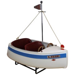 Antique Carousel Boat by L' Autopède, 1940s