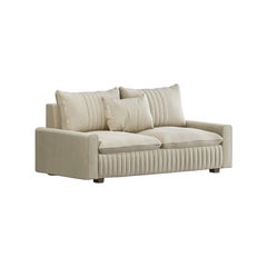 21st Century Carpanese Home Italia Sofa with Wooden Legs Modern, 7439