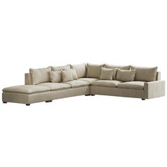21st Century Carpanese Home Italia Sofa with Wooden Legs Modern, 7443