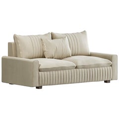 21st Century Carpanese Home Italia Sofa with Wooden Legs Modern, 7444