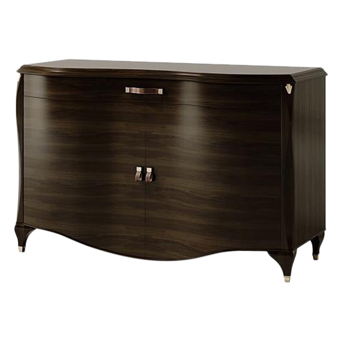 21st Century Carpanese Home Italia Sideboard with Metal Parts Neoclassic, 6607