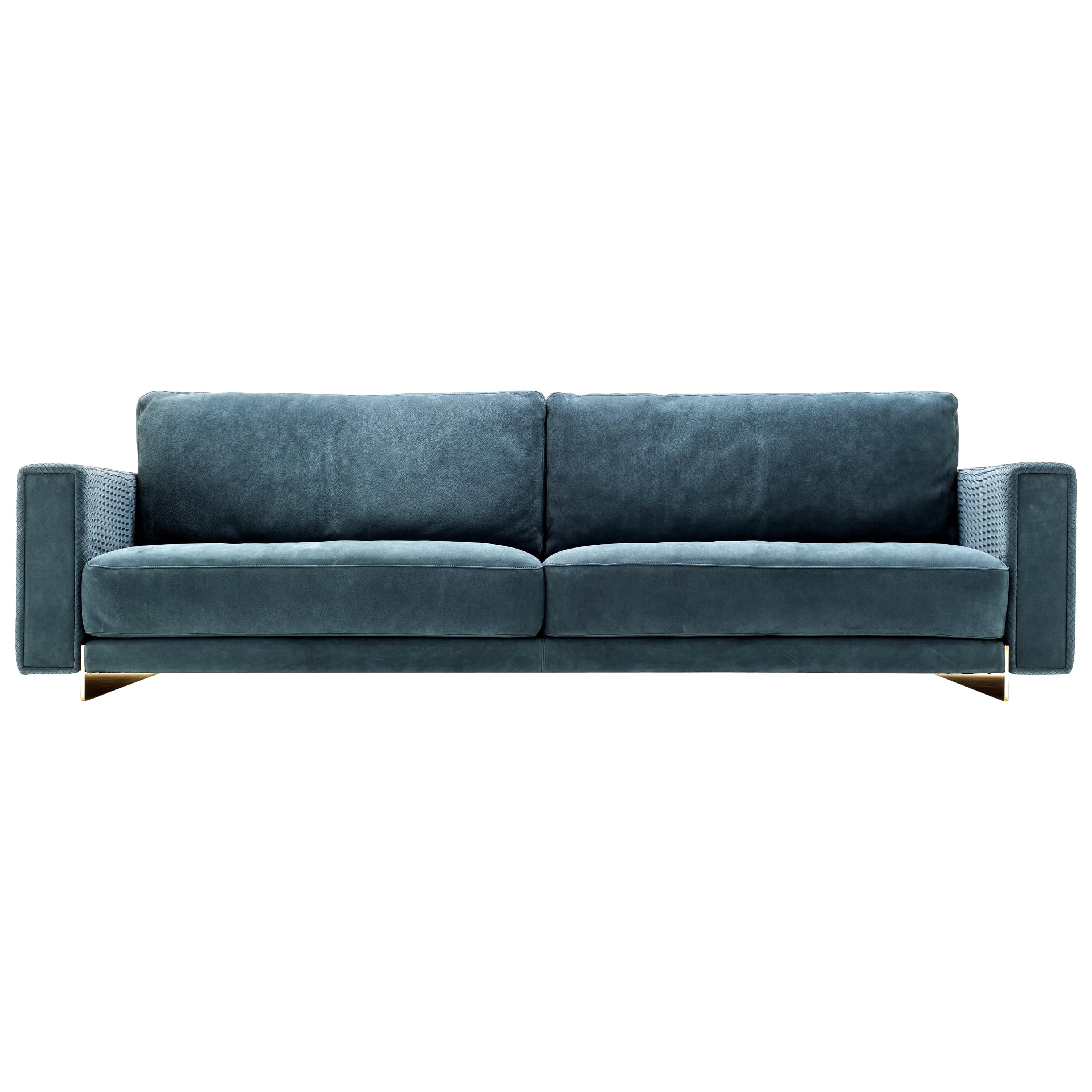 Contemporary Hector Slim 2 Seater Sofa by Castello Lagravinese  For Sale