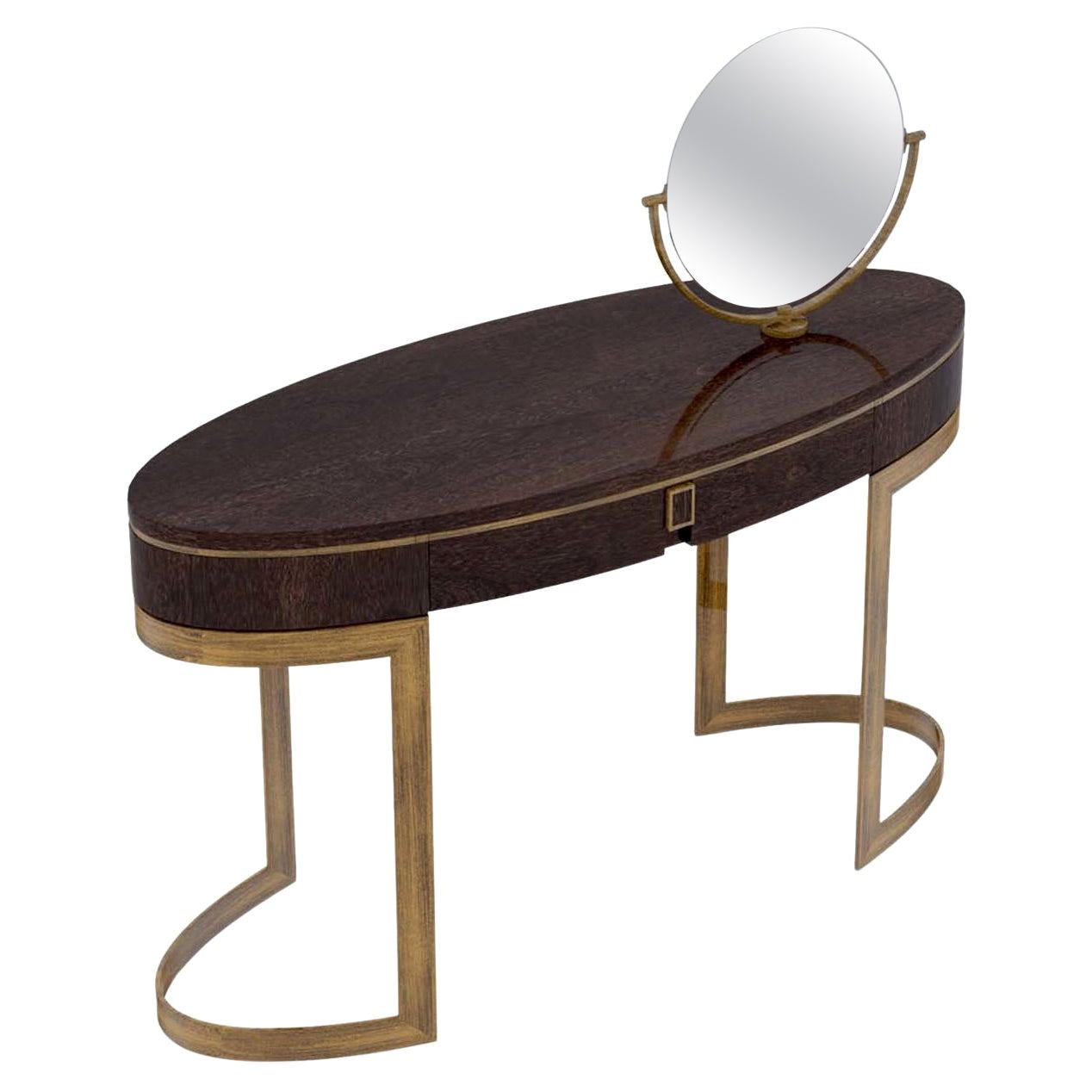 Table de coiffeuse en bois avec miroir collection FB