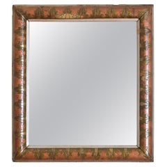 18th Century Florentine, Copper, Silver and Gilt-Wood Incised Frame