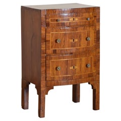 Italian, Veneto, Neoclassical Period Veneered & Inlaid 3-Drawer Commode