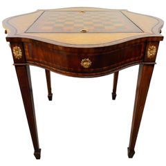 Regency Style Mahogany Game Table by Maitland Smith