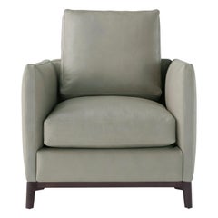 Amura 'Dorsey' Armchair in Gray Leather