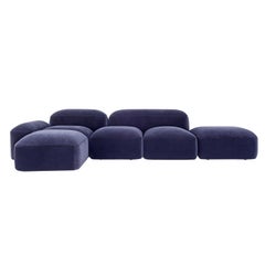 Amura 'Lapis' Sofa in Dark Blue by Emanuel Gargano & Anton Cristel for Amura