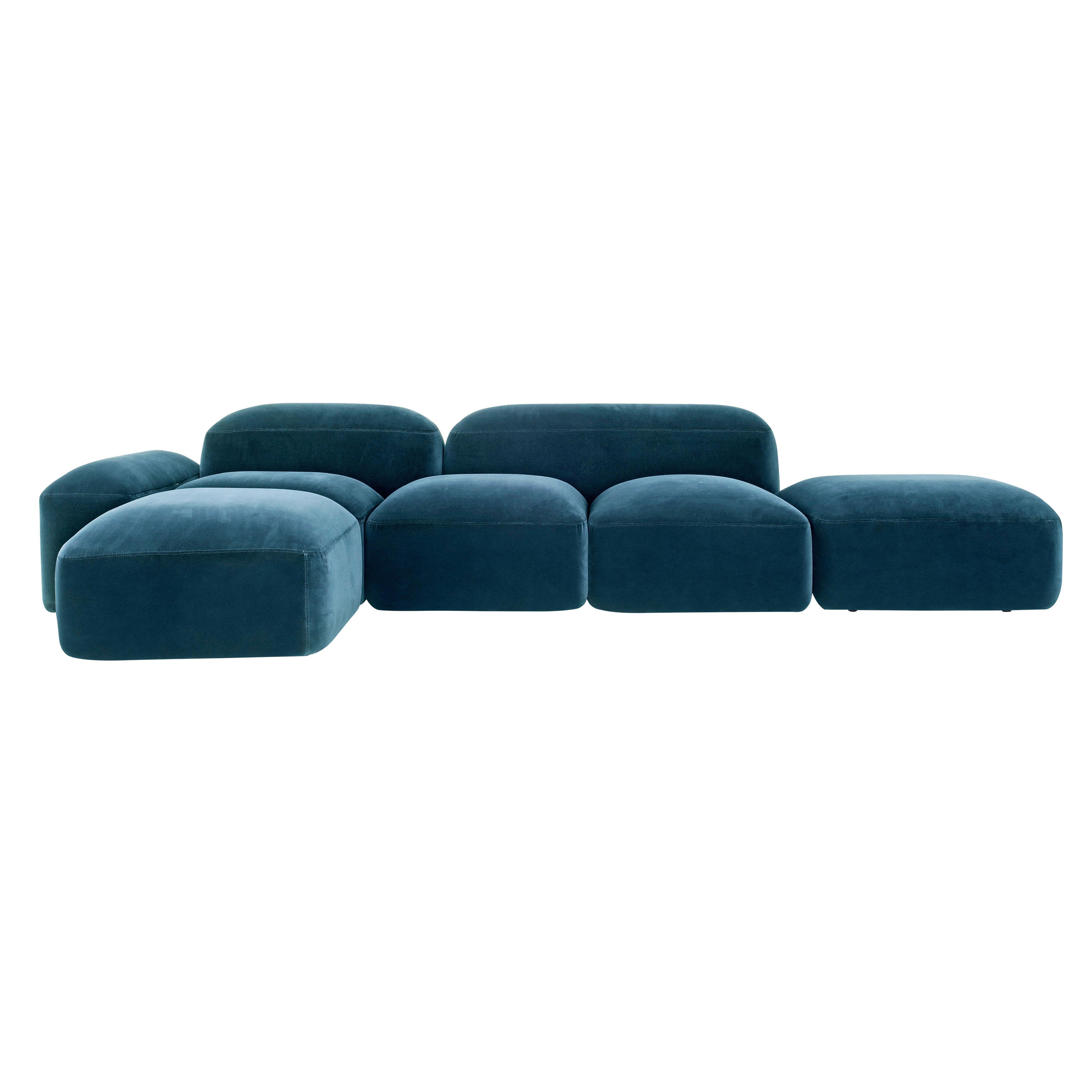 Amura 'Lapis' Sofa in Light Blue by Emanuel Gargano & Anton Cristel for Amura For Sale