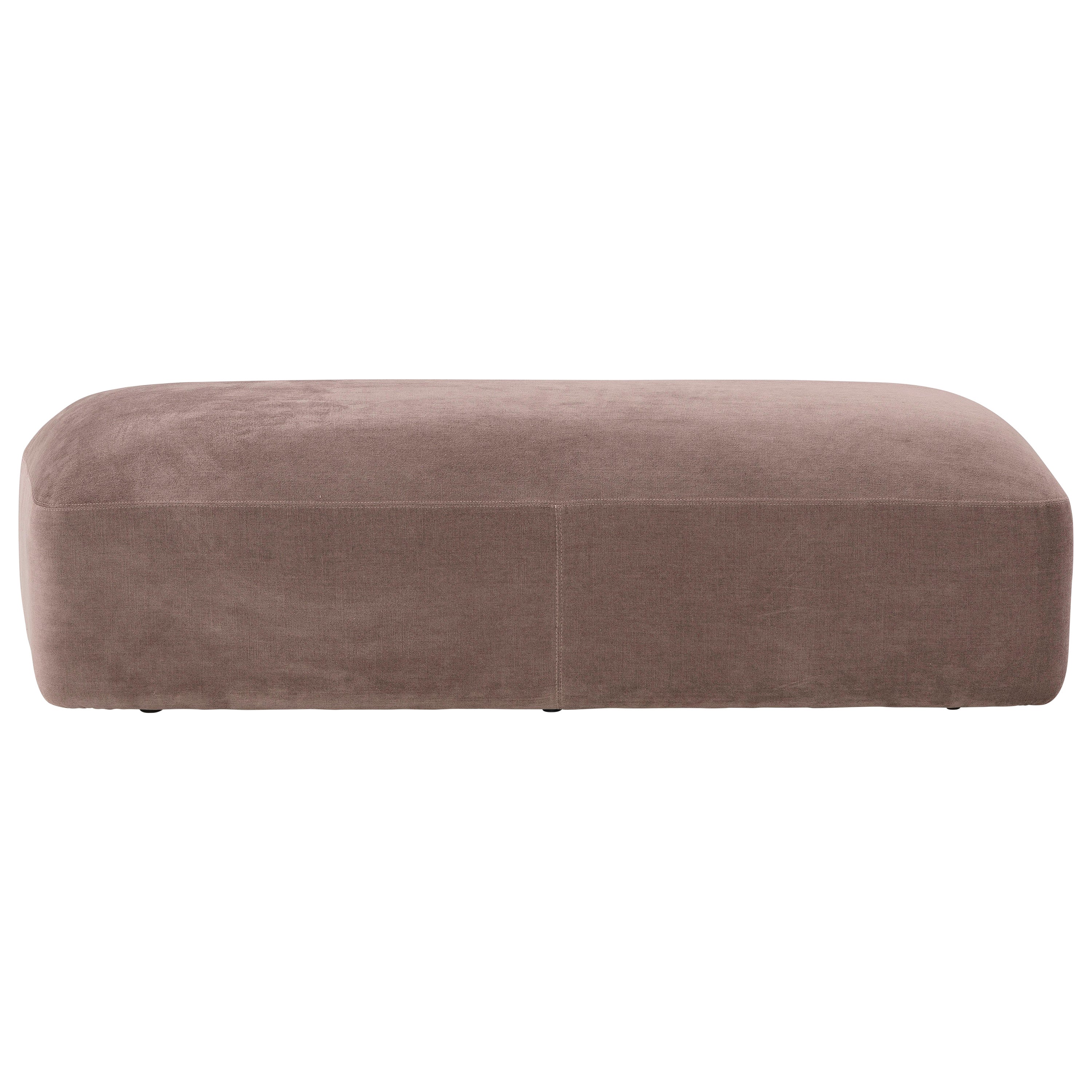 Amura 'Lapis' Bench in Brown Fabric by Emanuel Gargano & Anton Cristell For Sale