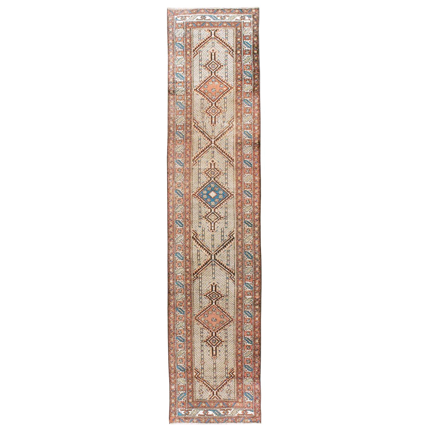 Mid-20th Century Handmade Persian Serab Runner