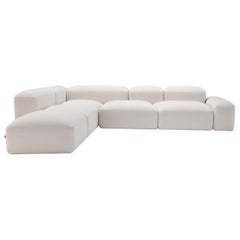 Amura 'Lapis' Sofa in White Fabric by Emanuel Gargano & Anton Cristel for Amura