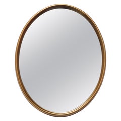 Vintage Oval Giltwood Wall Mirror by Labarge