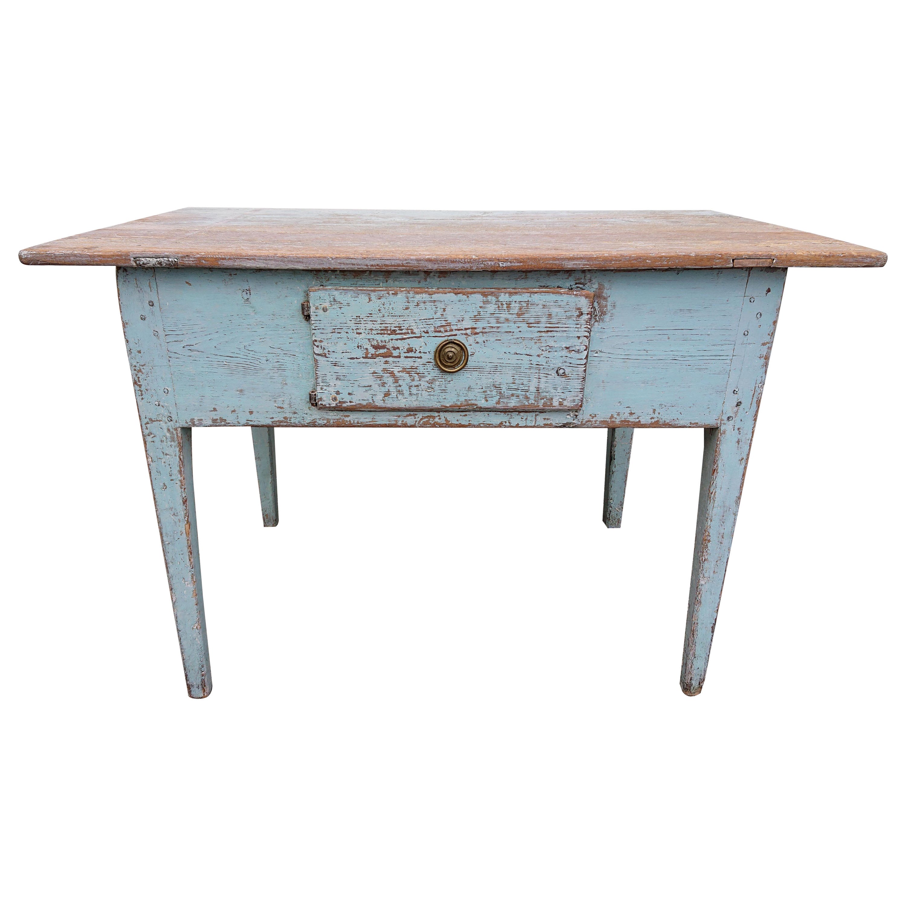 19th Century Swedish Gustavian Desk with originalpaint at 1stDibs