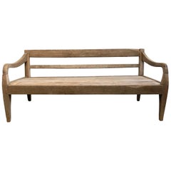 Antique Teak Wood Outdoor Indoor Daybed