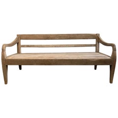 Used Teak Wood Outdoor Indoor Daybed