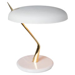 1950s Oscar Torlasco Marble and Metal Table Lamp for Lumen Milano