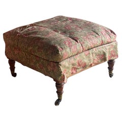 Antique Howard & Sons Footstool 19th Century England Circa 1860