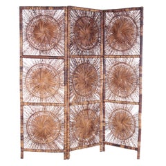Vintage Mid-Century Bamboo Room Divider/Screen, 1960s