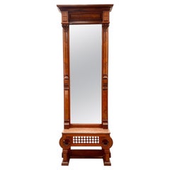 19th Century Walnut Pier Mirror