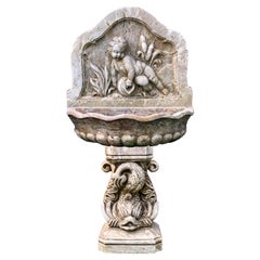 Antique Italian Marble Garden Fountain