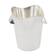 Modernist Silver Plate Champagne Ice Bucket Wine Cooler by Wiskemann