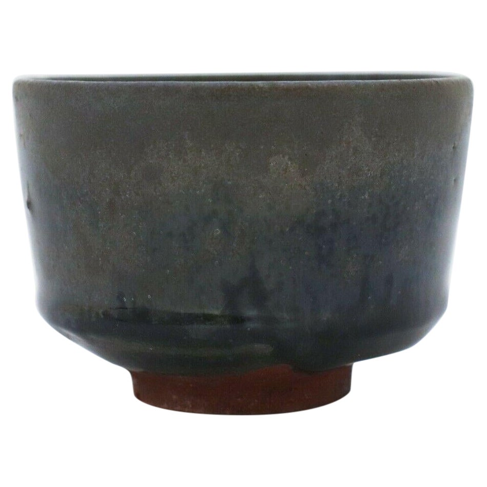 Isak Isaksson, Chawan Tea Bowl Dark Glaze, Contemporary Swedish Ceramicist
