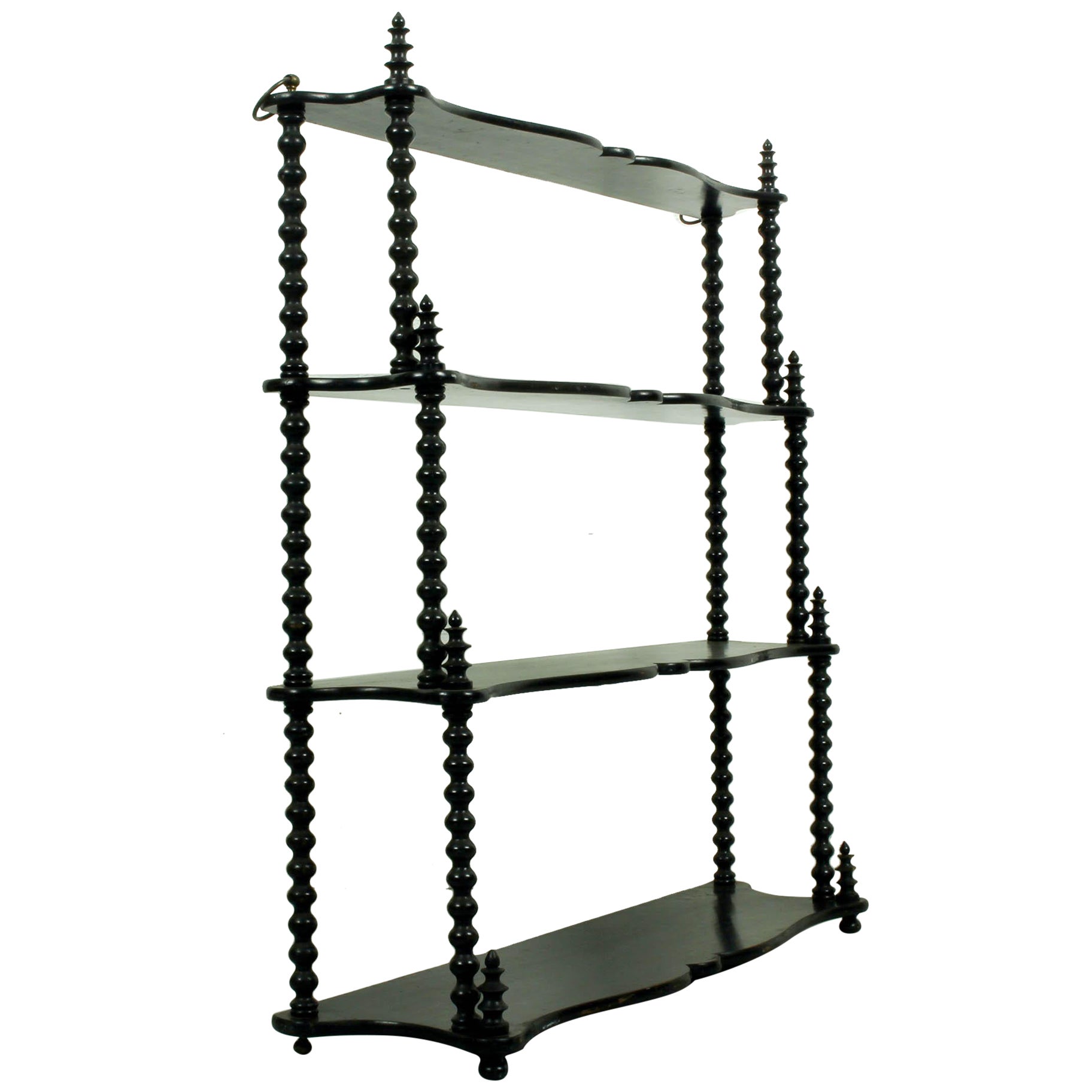 Antique Baker's Adjustable Shelves and Table at 1stDibs