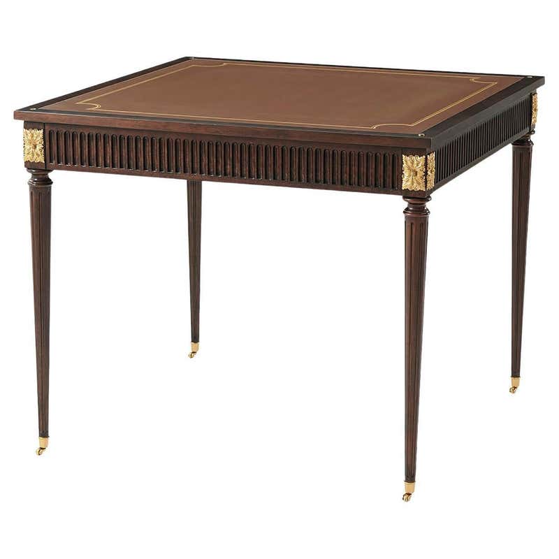 Rustic Oak Envelope Game Table For Sale at 1stDibs