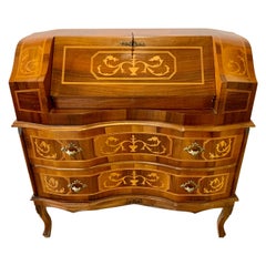 French Louis XVI Marquetry Ladies Secretary Writing Desk