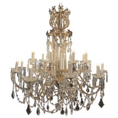 Antique Opulant Large French Chandelier, 1920-30s
