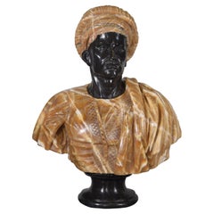 Vintage Bust, Venetian Style, Marble, 20th Century