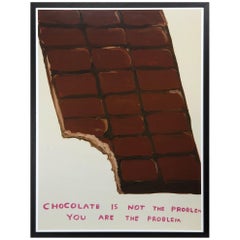 David Shrigley; Chocolate is not the Problem; Lithograph Print 2020