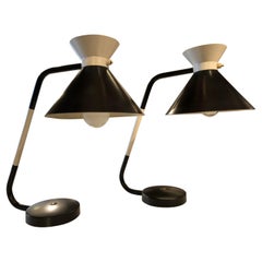 1950 Pair of Table or Desk Lamp Attributed to Studio ARP