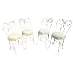 Fauteuils de salon crème glacée vintage