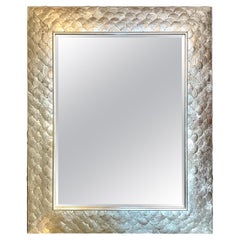 XL Silver Shell Mirror Beveled 