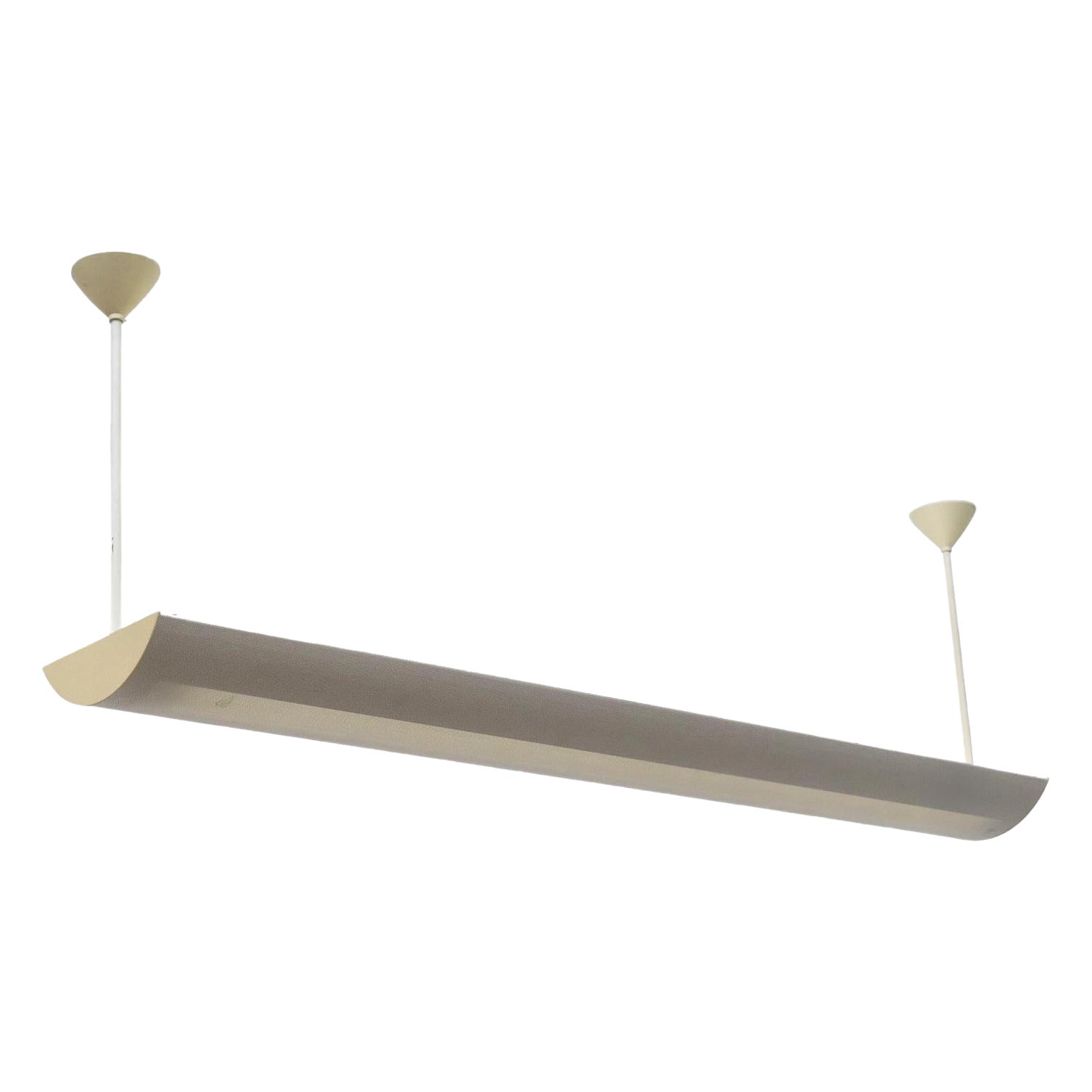 Mategot Inspired Waldmann Leuchten Beige Fluorescent Industrial Light For Sale