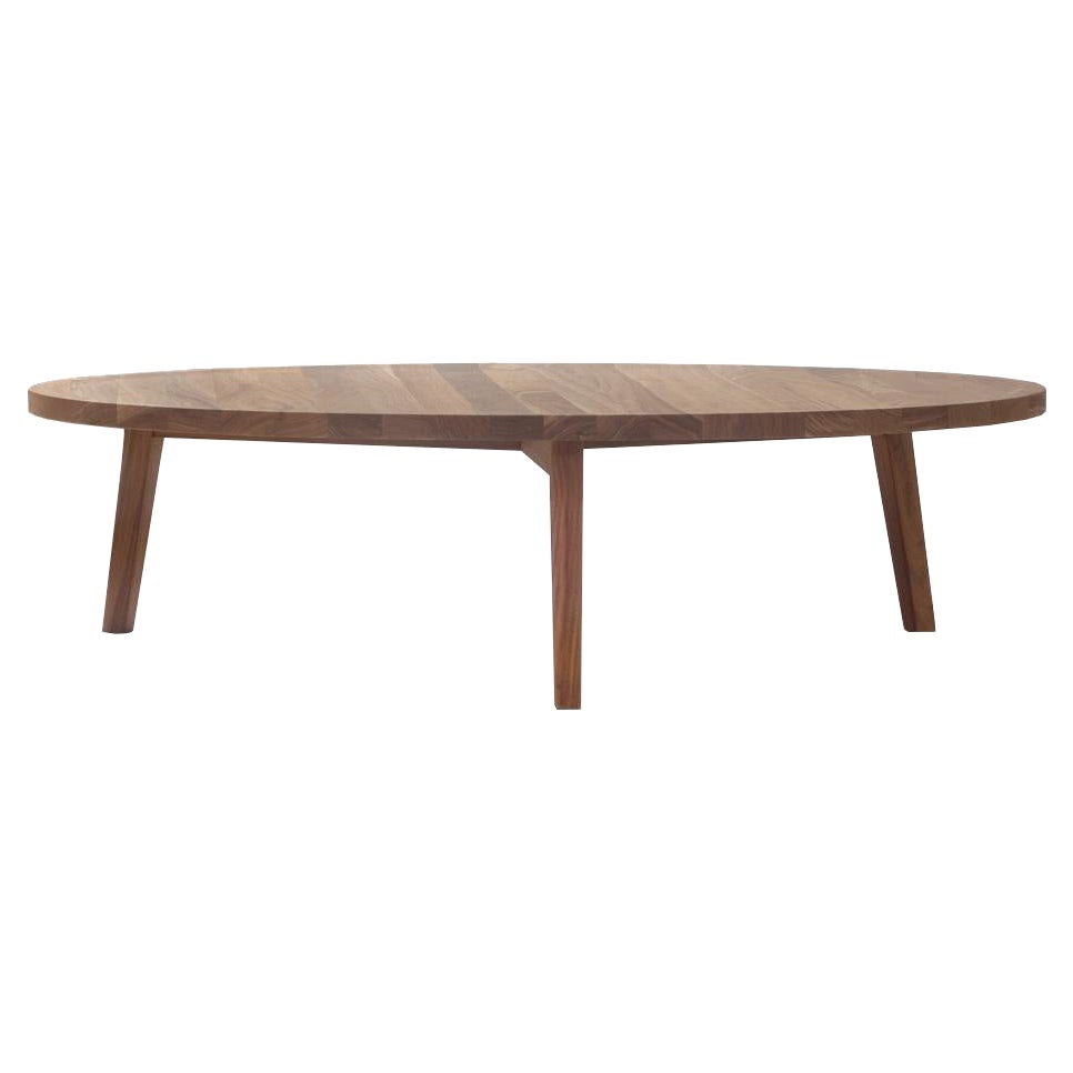 Gervasoni Gray 49 Natural Lacquered American Walnut Coffee Table by Paola Navone For Sale