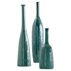 Gervasoni bouteille Inout 91 en céramique de couleur turquoise par Paola Navone