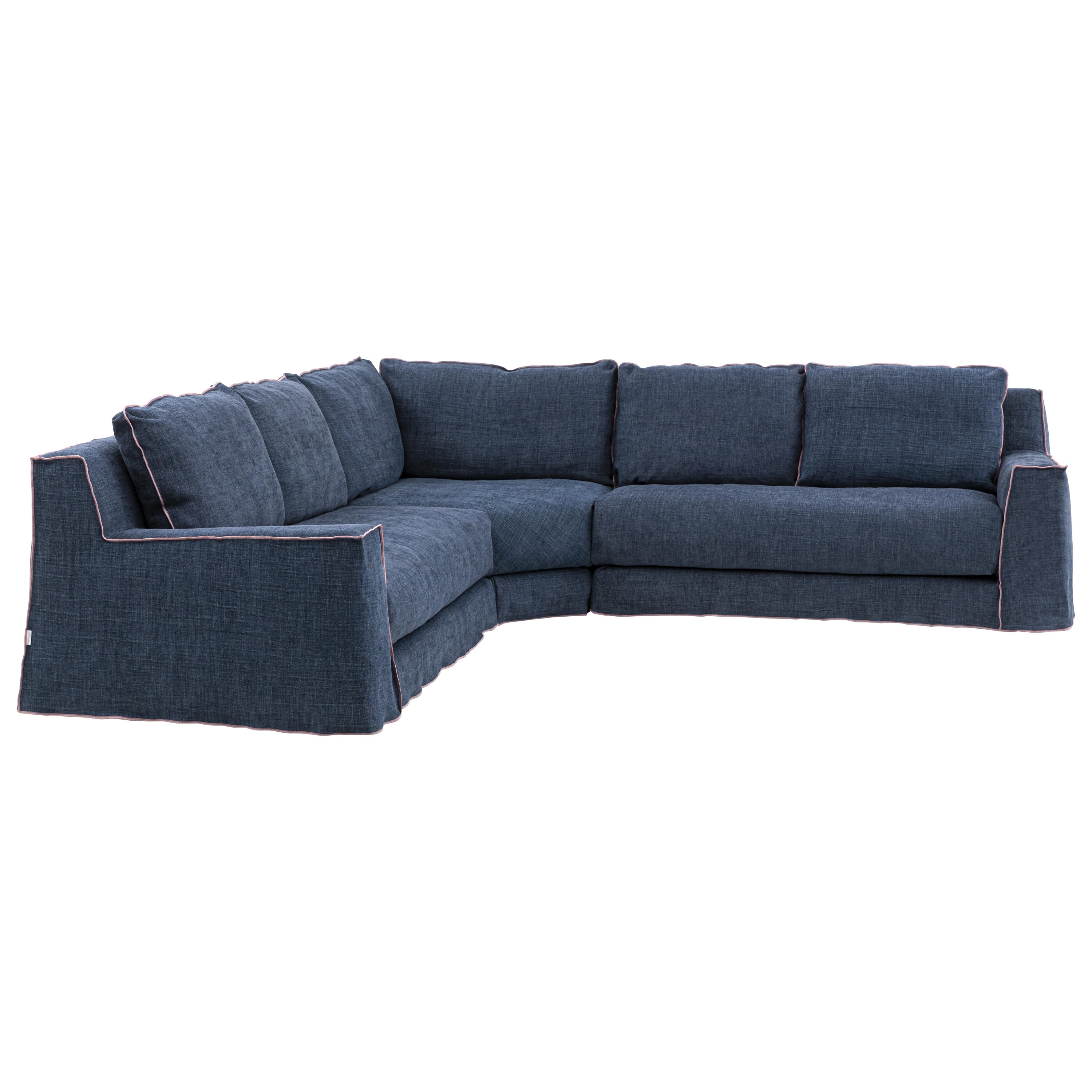 Gervasoni Loll 7 Modular Sofa in Munch Upholstery by Paola Navone For Sale