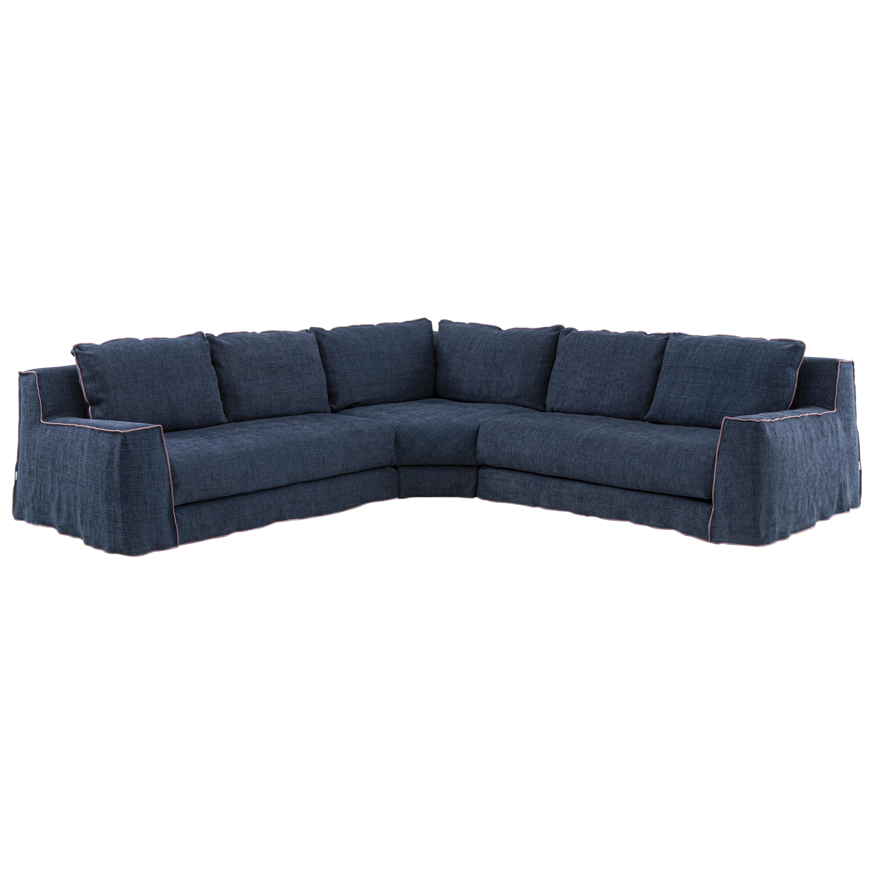Gervasoni Loll 6 Modular Sofa in Munch Upholstery by Paola Navone For Sale