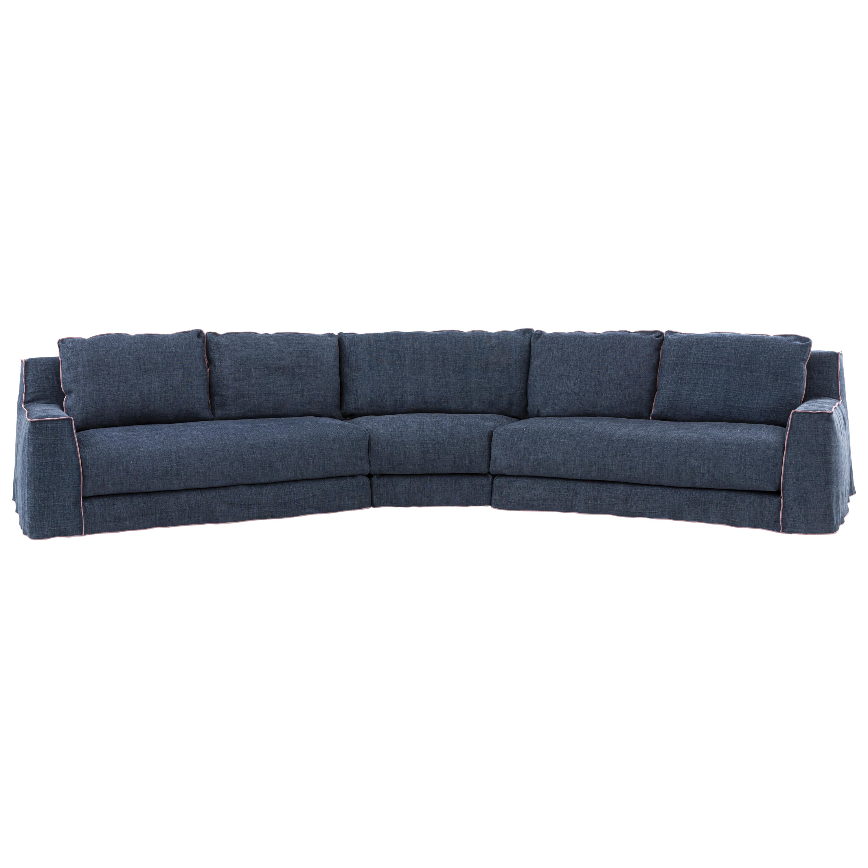 Gervasoni Loll 10 Modular Sofa in Munch Upholstery by Paola Navone For Sale