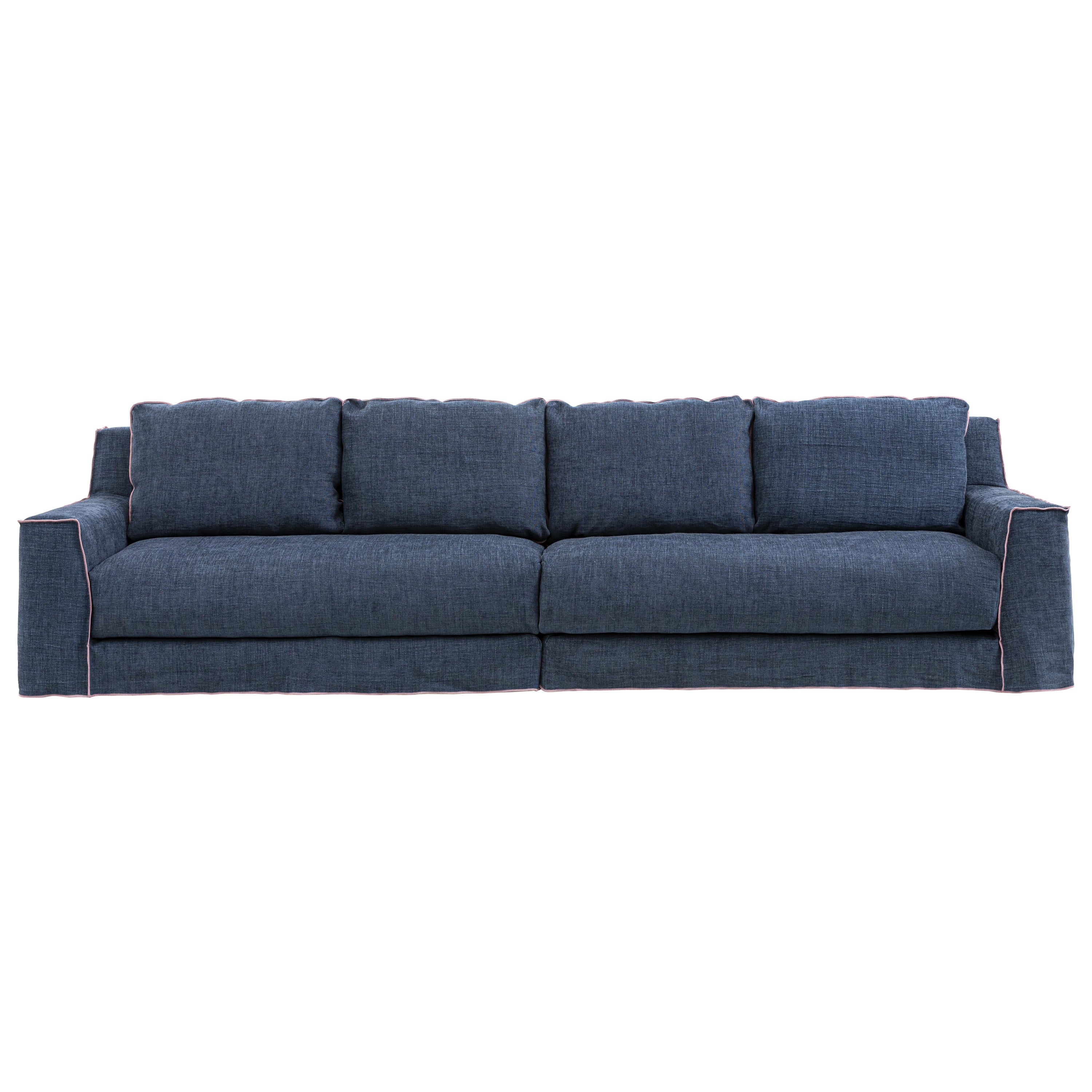 Gervasoni Loll 4 Modular Sofa en tissu Munch de Paola Navone en vente